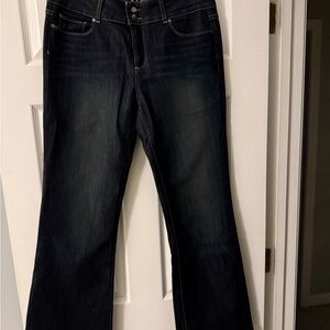 PAIGE Dark Blue Women's Flare Jeans